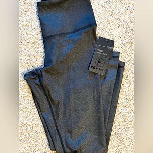 NWT 90 Degree Shimmer Lux High Rise Ankle Length Black Leggings